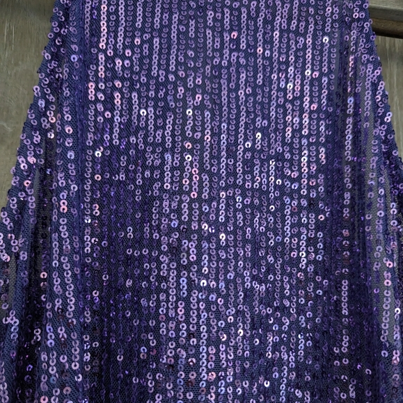 Zara Purple Sequin Tank - Picture 2 of 3